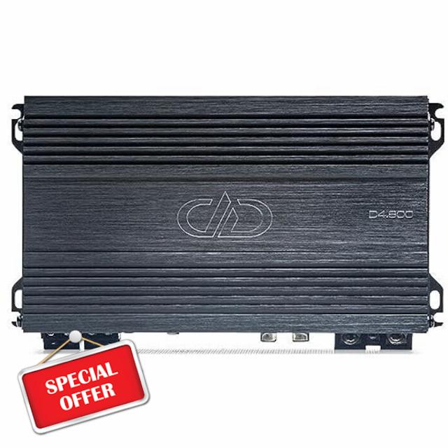 DD Audio D4.800 4-Channel 800W RMS Amplifier