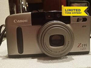 Canon SureShot Z135 35MM Point and Shoot Film Camera with built-in Flash and auto film rewinder as well as zoom lens. (Renewed)