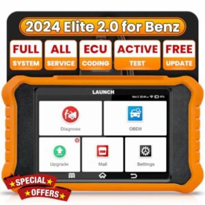 LAUNCH X431 Elite 2.0 Pro Bidirectional OBD2 Scanner Fit for Mercedes-Benz MB Sprinter Maybach