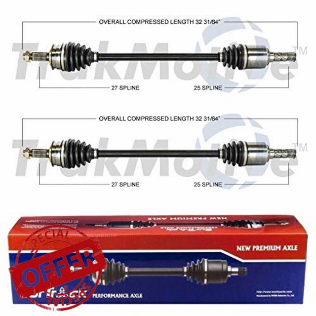 SurTrack Pair Set of 2 Front CV Axle Shafts For Subaru B9 Tribeca