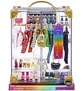 Rainbow High Deluxe Fashion Closet Playset â€“ 400+ Fashion Combinations! Portable Clear Acrylic ...
