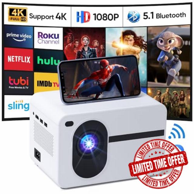 Projector with Wifi and Bluetooth