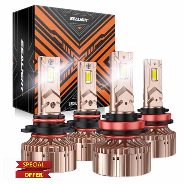 SEALIGHT 2024 Newest 9005/HB3 H11/H9/H8 LED Bulbs Combo