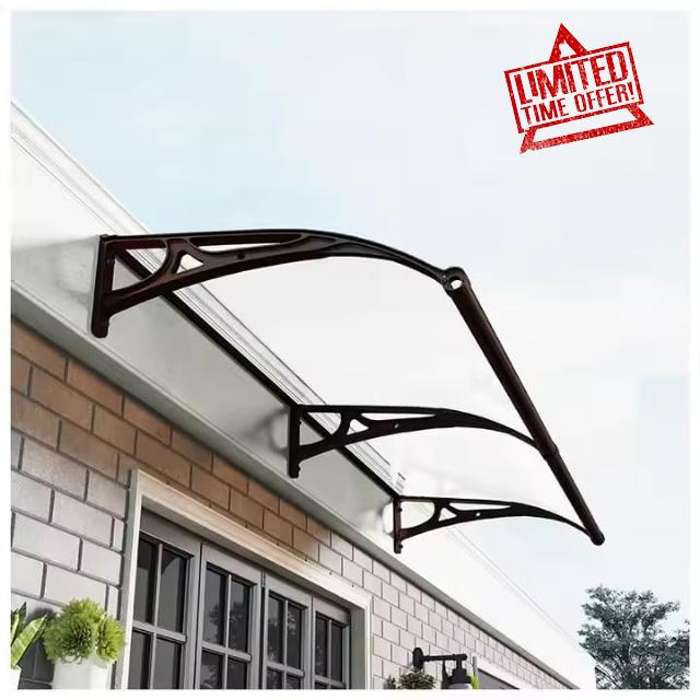 Nollapo Metal Window Door Awning Canopy UPF 50+
