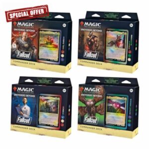 Magic: The Gathering Fallout Commander Deck Bundle – Includes All 4 Decks (1 Hail Caesar