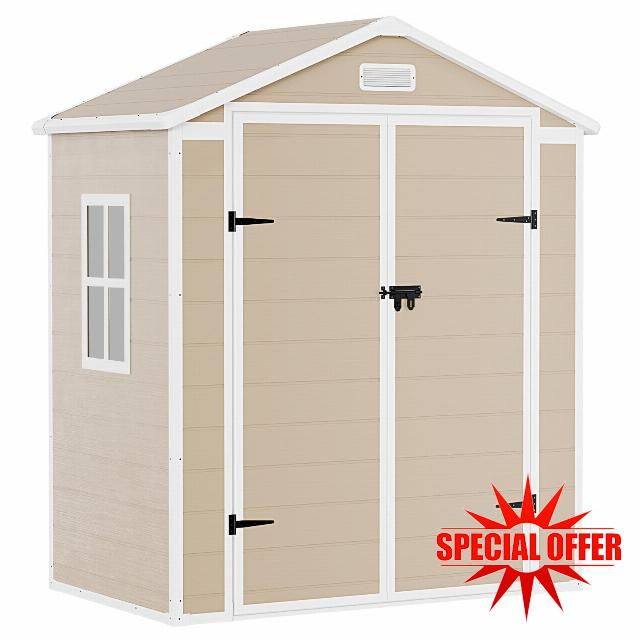 Outdoor Storage Shed 6x3 FT