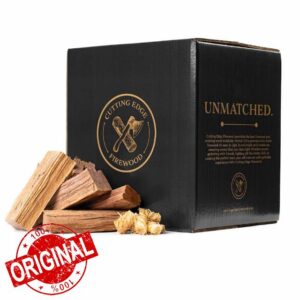 Cutting Edge Firewood Pizza Oven Wood - 8-Inch Splits - Ultra Kiln-Dried Premium Oak Cooking Wood Logs - Large 49 lb Box for Wood Fired Ovens