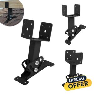 Wpbhk 3Pcs Roof Riser Brackets Kit Pergola Roof Riser Beam Bracket Pergola Support Brackets