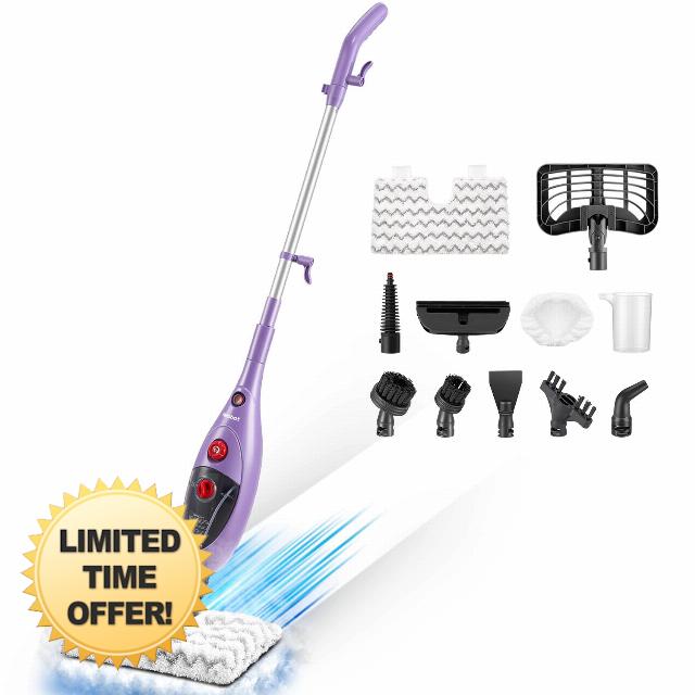 Steam Mop With MultiPurpose Handheld Steam Cleaner Detachable