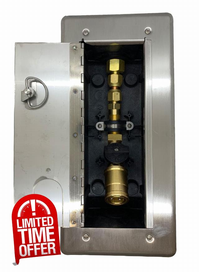 Concrete Deck Versatile Gas Plug™ - 1/2" Quick Disconnect Outlet