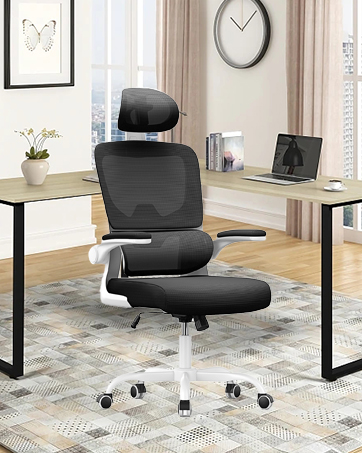 naspaluro Office Desk Chair, Ergonomic Computer Office Chair with Back Support and Headrest, High...
