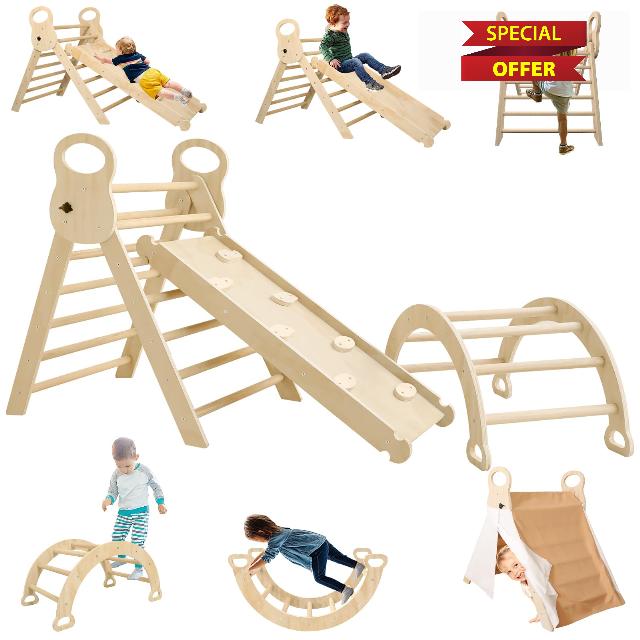 LVHERO 7 in 1 Pikler Triangle Set