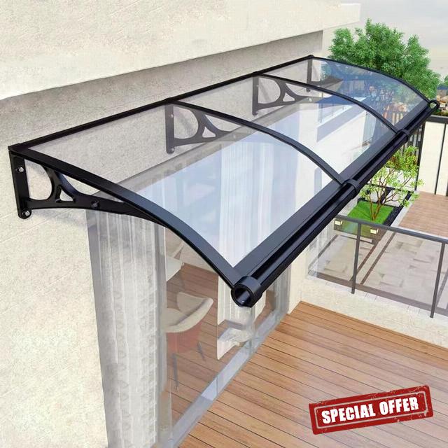 Nollapo Metal Window Door Awning Canopy UPF 50+