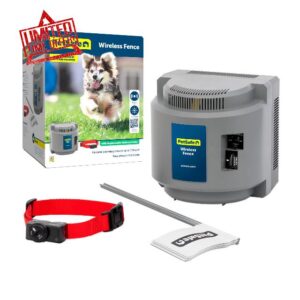 PetSafe America's Safest Pet Fence - The Original Wireless Containment System - Covers up to 1/2 Acre for dogs 8lbs+