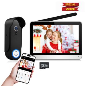 VKJ Wireless Video Doorbell Intercom System