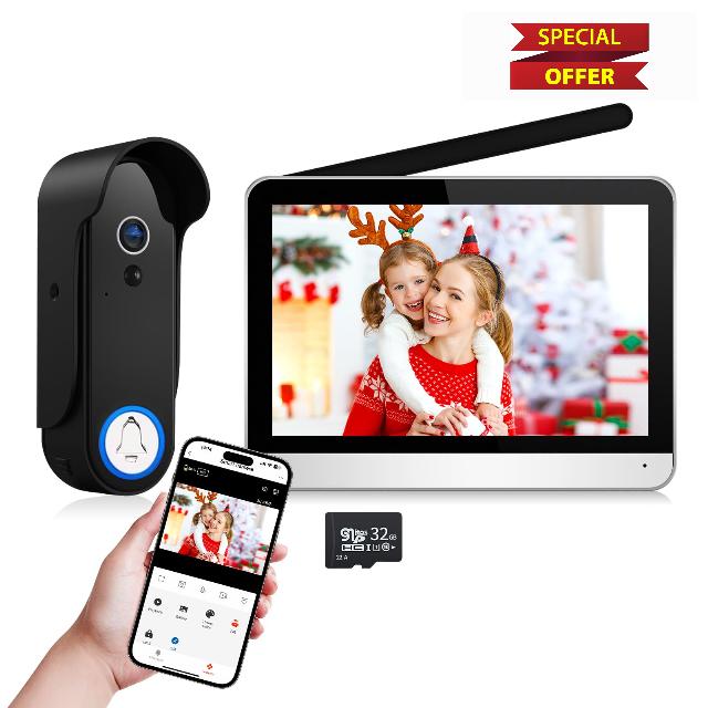 VKJ Wireless Video Doorbell Intercom System