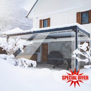 Ezcasch 15oz Outdoor Clear Curtain