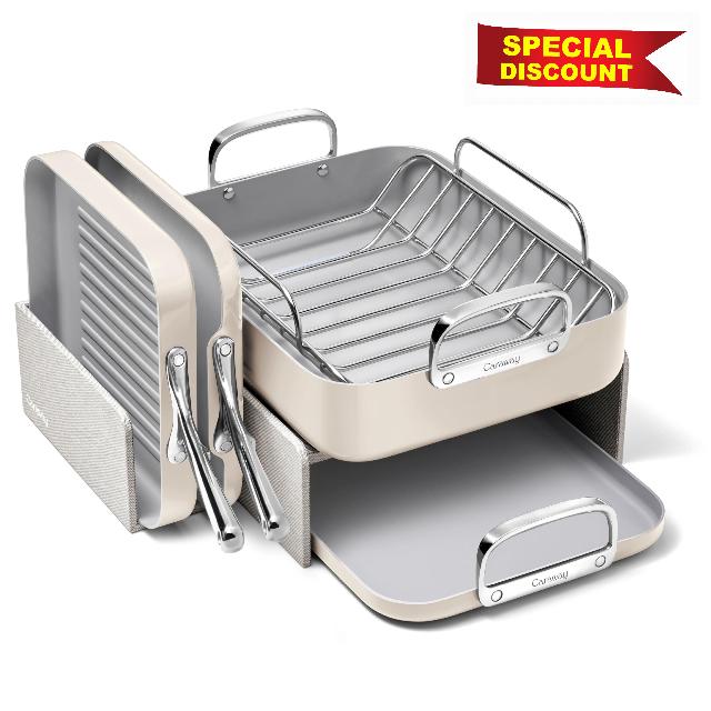 Caraway Squareware Set - Square Pans Set - Perfect for Griddling