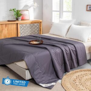 YMLIVE Mulberry Silk Comforter King Size for All Season