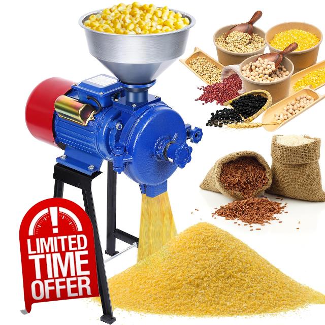 MLGBZ Electric Grain Mill Grinder Corn Grinder