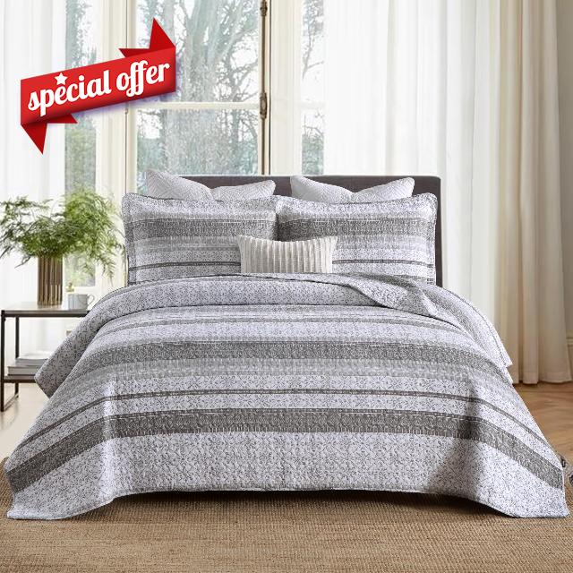 MEIZIZI Quilt King Size - Cotton King Quilt Bedding Set