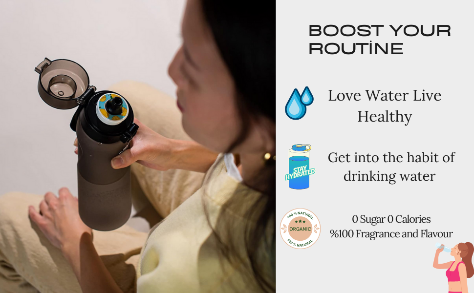 for a healthy and happy you with Aroma Sip Water Bottle