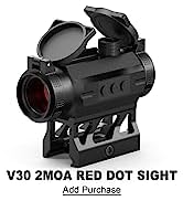 Feyachi RDS-22 2MOA Micro Red Dot Sight Compact Red Dot Scope with 0.83inch Riser Mount Absolute ...