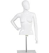 COSTWAY 184cm Male Mannequin Full Body Manikin, Arms and Head 360 Degree Rotatable Male Display D...