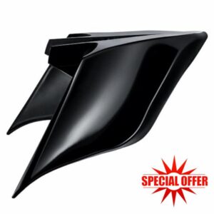 Benlari Gloss Black Side Covers Stretched Extended Side Cover Panels 2014-2013 Compatible for Harley Davidson Street Glide Road Glide Road King 2022 2021 2019 2016 2017 2018 (Side Skirts