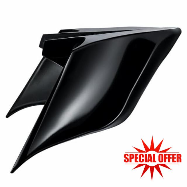 Benlari Gloss Black Side Covers Stretched Extended Side Cover Panels 2014-2013 Compatible for Harley Davidson Street Glide Road Glide Road King 2022 2021 2019 2016 2017 2018 (Side Skirts