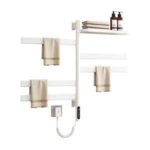 Electric Swivel Towel Rack Wall Mounted Drying Rack