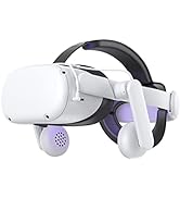 KIWI design Comfort Battery Audio Head Strap Compatible with Quest 2 Accessories, AIO All-in-one ...