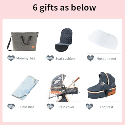 Convertible Reversible Infant Bassinet Stroller