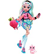 Monster High Doll, Clawdeen Wolf with Accessories and Pet Dog, Posable Fashion Doll with Purple S...