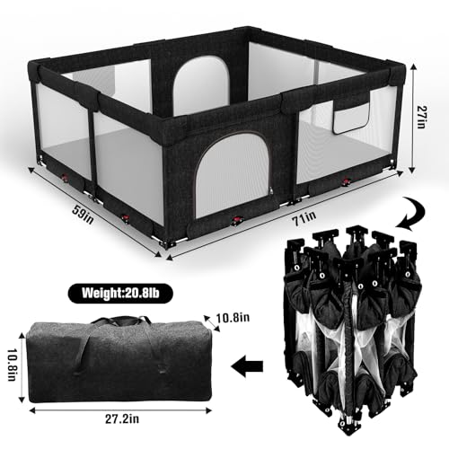 Collapsible Playpen for Babies and Toddlers