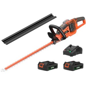 40V Electric Hedge Trimmers with 22 Inch Dual Action Blades and 3/4" Cutting Capacity