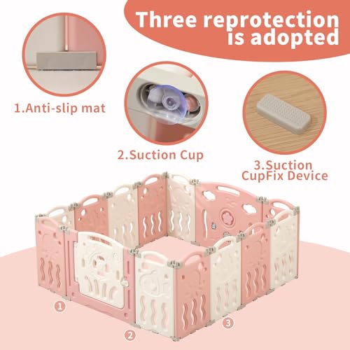 Foldable Playpen for Babies and Toddlers