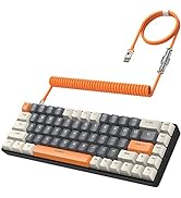 YINDIAO T8 60% Gaming Keyboard,68 Keys Compact Mini Wired Mechanical Keyboard with 18 Chroma RGB ...