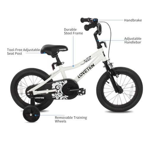 12 14 16 Inch Kid's Bicycle with Training Wheels 18 Inch Bikes with Kickstand Multiple Colors
