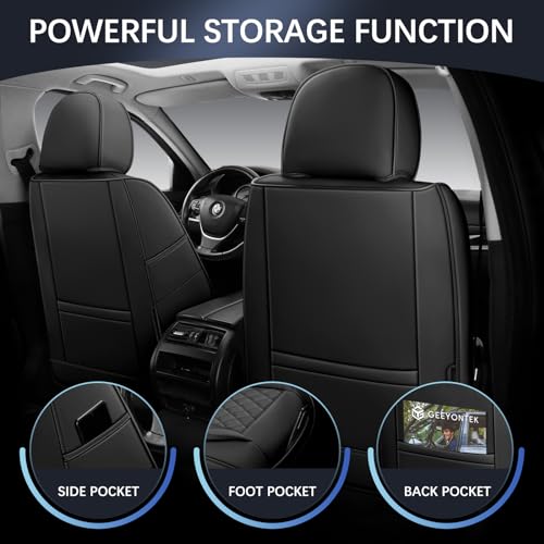 5 Seats Universal Waterproof Leather Vehicle Cushion for Automotive Front and Rear