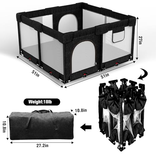 Collapsible Playpen for Babies and Toddlers