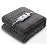 Electric Heated Pad, 30x60cm Heating Pad for Back, Neck, and Shoulder, 4 Heating Levels & 1.5 Hou...