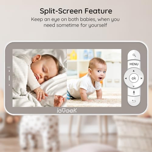 5" Split-Screen WiFi Baby Camera