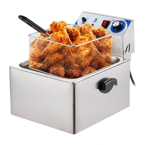 11 L/10 QT Large Capacity Electric Deep Fryers