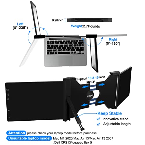 Full HD IPS 11.6'' Dual Monitor Screens Extender