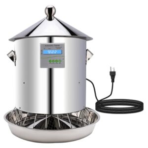 25LB Capacity Poultry Feeders W/ 4 Sets of Time Settings
