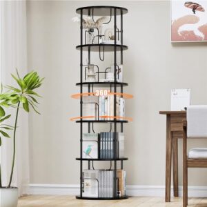 360 ° Display Stackable Spinning Bookshelf Tower