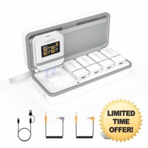 comica Vimo Q Wireless Lavalier Microphone System with 4 Transmitters and 1 Receiver