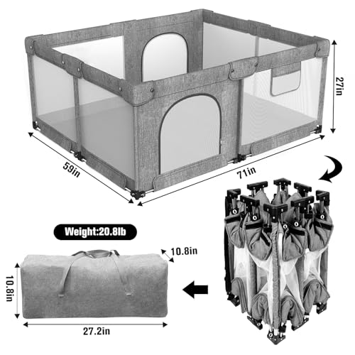 Collapsible Playpen for Babies and Toddlers