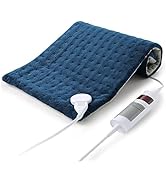 CURECURE Electric Heated Blanket Throw 130x180cm Large Soft Flannel Warm Blanket with 6 Hours Aut...